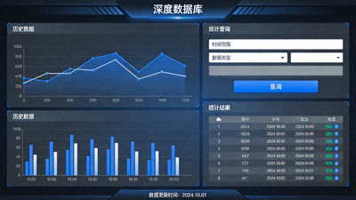 历史数据图表与统计查询界面 - 深度数据库